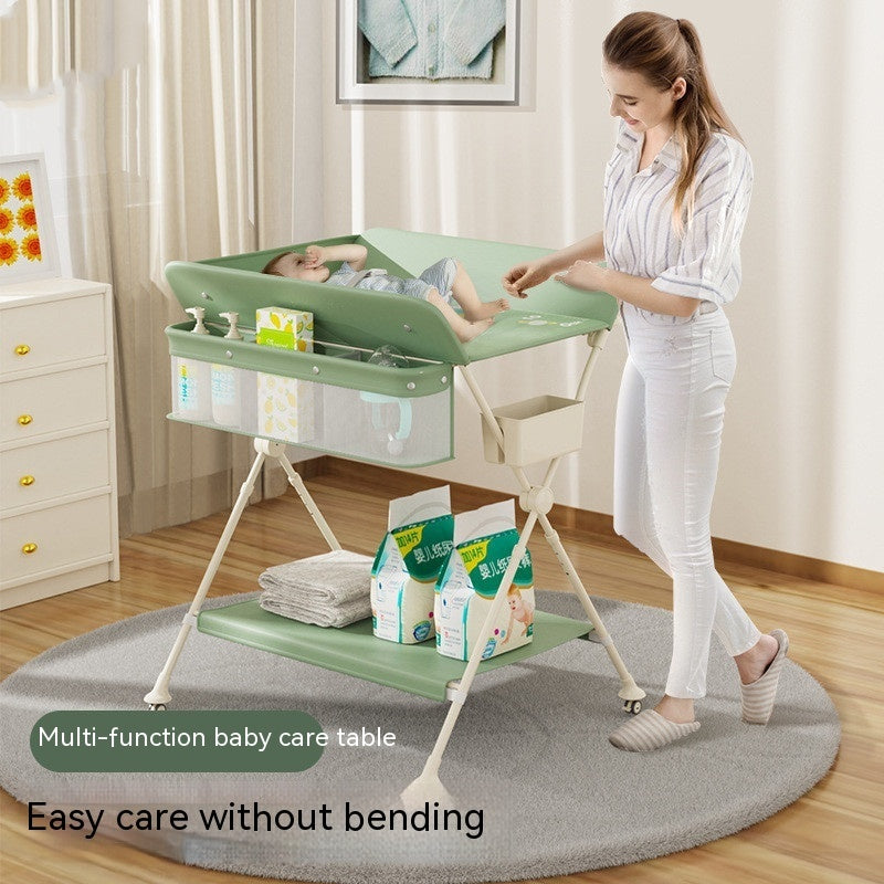 Foldable Multifunctional Baby Changing Table with Storage โ Portable & Durable for Home Use