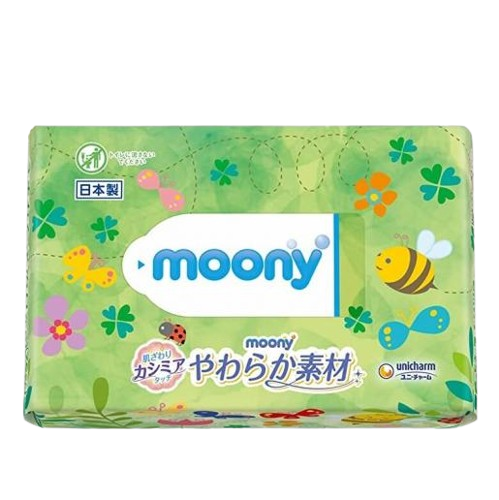 Unicharm Moony Soft Baby Wipes - 99% Pure Water