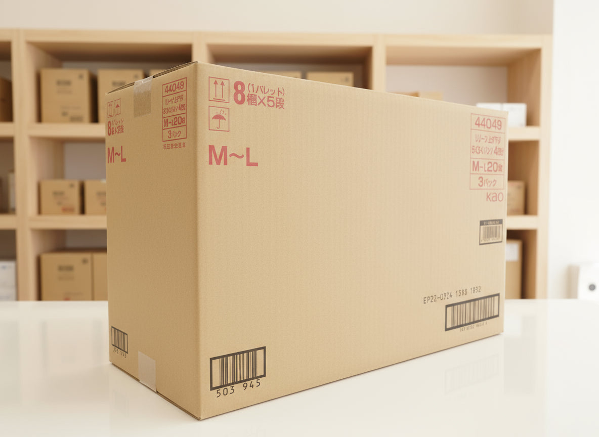 Kao Relief Easy Up & Down Pull-Up Incontinence Pants for Adults M-L, 4x Absorption | 1 Carton 60 Pieces(20 Pieces x 3 Packs)