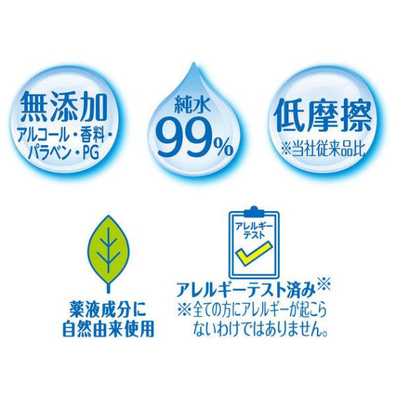 Unicharm Moony Soft Baby Wipes - 99% Pure Water