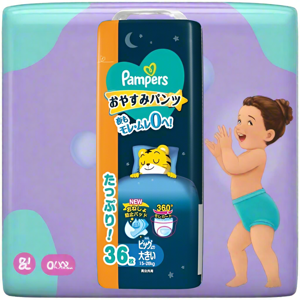 Pampers Good Night Nappy Pants Size XXL (15 ~ 28 kg) 36 Pack| Advanced Overnight Protection