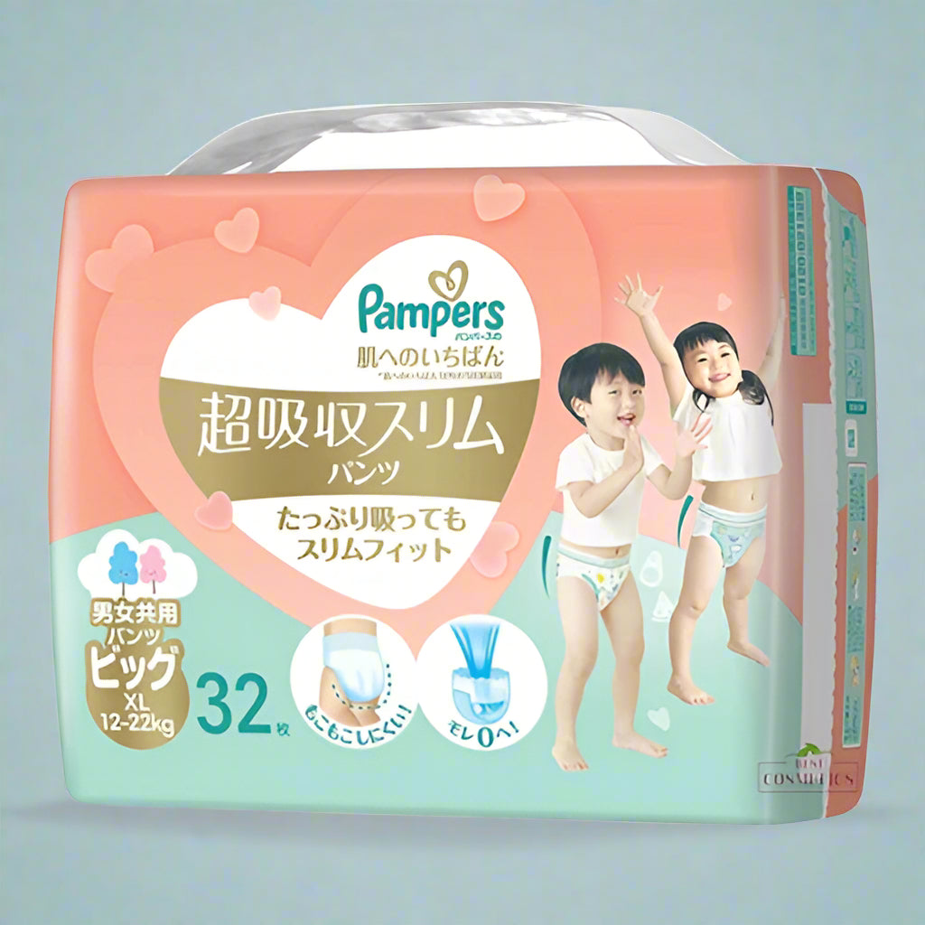 Pampers Premium Nappy Pants Size XL(12-22kg) (128 pack)