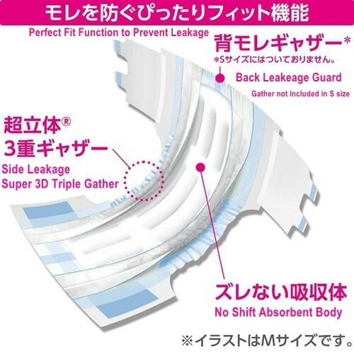 Unicharm Lifree Comfort Fit Adult Diapers Size M, 20-Pack - 4x Absorbency & Side Leak Protection
