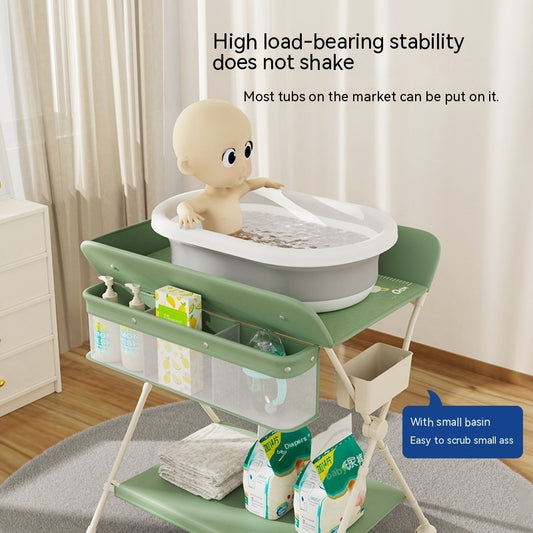 Foldable Multifunctional Baby Changing Table with Storage – Portable & Durable for Home Use