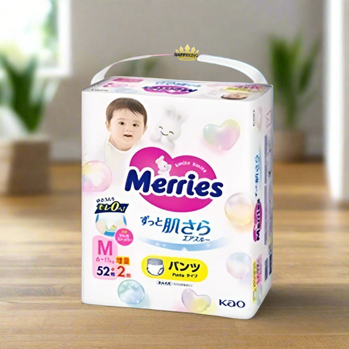 Kao Merries Bare Skin Air Through Baby Nappy Pants