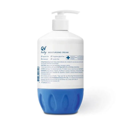 QV Baby Moisturising Cream 500g — For Nappy Rash, Dry Skin & Eczema | Fragrance Free