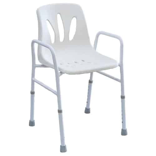 Adjustable Shower Chair with Backrest – Safe & Comfortable Hygiene Support