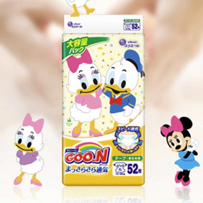 GOO.N Disney Ultra Dry Smooth Breathable Nappy Size XL - 3 Packs (52Pk) for 12-20kg Babies