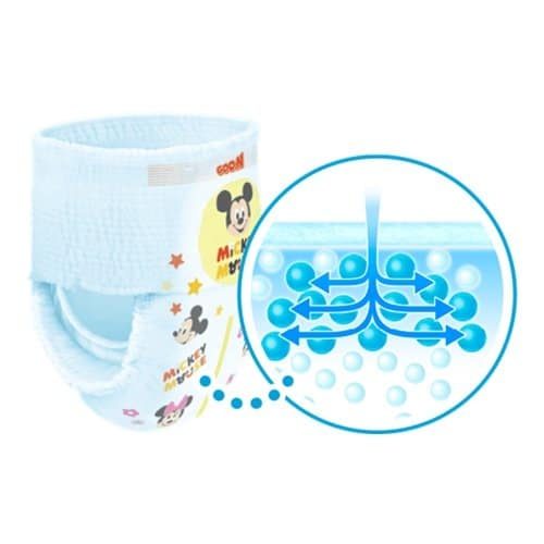 Goo.N Disney Limited Edition Nappy Pants L (9-14kg) | Jumbo Pack - 56 Pieces | Smooth Ventilation, Top Quality