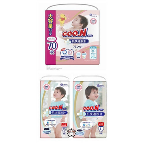 GOO.N Plus Skin Comfort Design Premium Baby Nappy Pants For Sensitive Skins