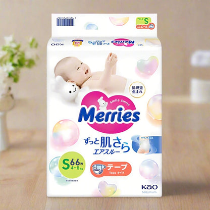 Merries Smooth Ventilation Soft Baby Nappies