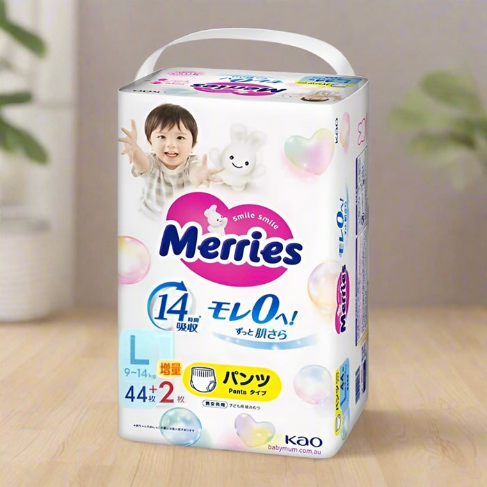 Kao Merries Bare Skin Air Through Baby Nappy Pants