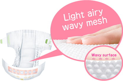 Merries Smooth Ventilation Soft Baby Nappies