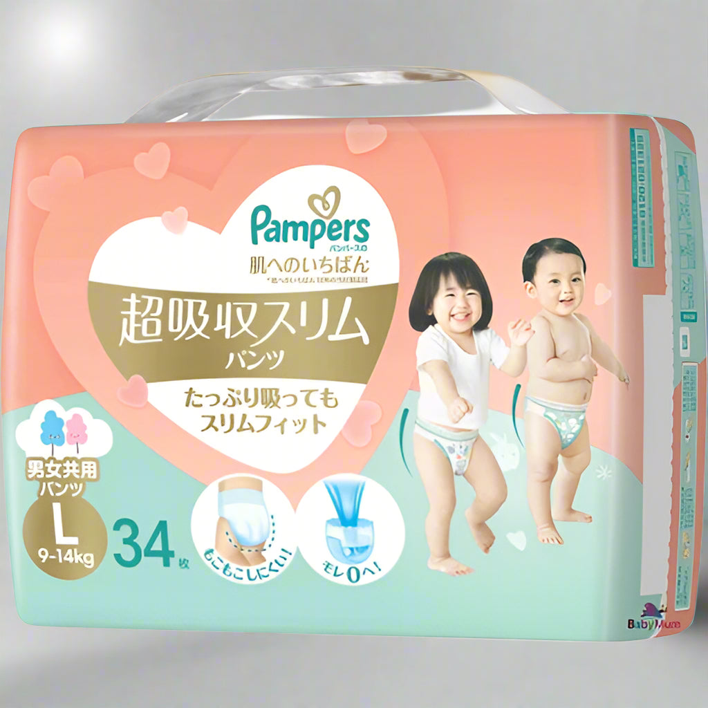 Pampers Premium Super Slim & Super Absorbent Nappy Pants | Size M to XL | Best for Sensitive Skin Babies | Nappy King AU