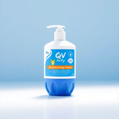 QV Baby Moisturising Cream 500g — For Nappy Rash, Dry Skin & Eczema | Fragrance Free