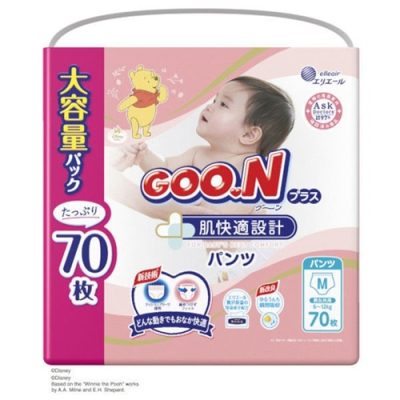 GOO.N Plus Skin Comfort Design Premium Baby Nappy Pants For Sensitive Skins